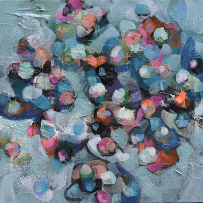Clothilde Lasserre-Huile sur toile-"Petite douceur" 30X30cm-Galerie d'art à Biot-GABEL