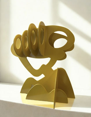 Claude Gilli, Pin parasol en acier oxydé, 50cm -Galerie Gabel, Biot