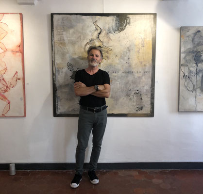 Philippe Croq lors de son solo show Galerie Gabel (2019)