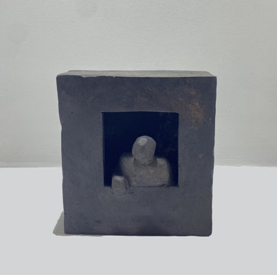 Sophie Hustin, bronze, pièce unique 12X13X5cm. Avec accroche au dos.Galerie Gabel BIOT