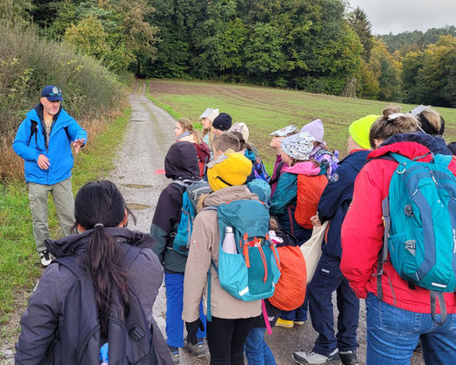 Wolfsexkursion mit Grundschule Marbach