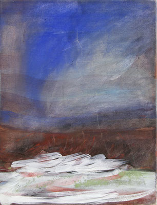 SOPHIE FENSCH  50 X 40 CM, EITEMPERA, PIGMENTE UND BUNTSTIFT AUF LEINWAND, 2016