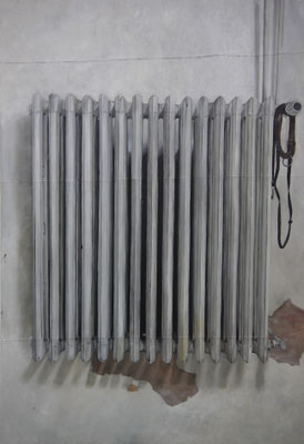 Lydia Balke "The Misconception of One Morning (to become a fucking frozen life)", 2017, Öl auf Leinwand, 160 x 110 cm