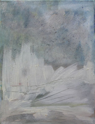 SOPHIE FENSCH  40 X 30 CM, EITEMPERA, PIGMENTE UND BUNTSTIFT AUF LEINWAND, 2016