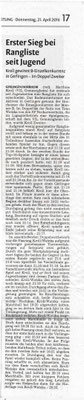 Bericht Ranglisten-Turnier Gerlingen 2016