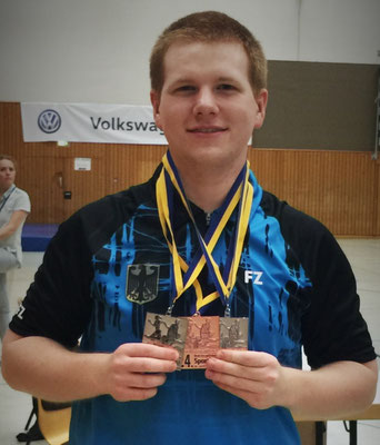 DM Essen 2016 Medaillen Einzel/Doppel/Mixed