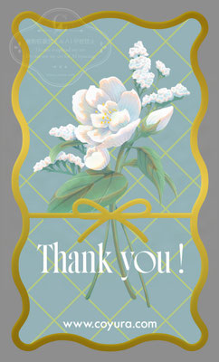 thank youカードデザイン