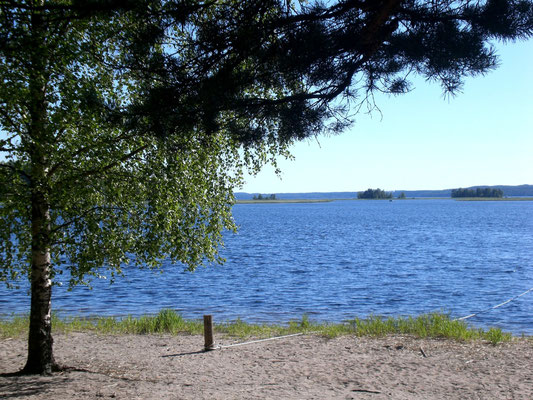 Die Insel Kelvenne. Nordische Wälder an Sandstränden und Buchten inmitten des weitläufigen Archipels und Naturschutzgebietes  "Päijänne See Nationalpark".