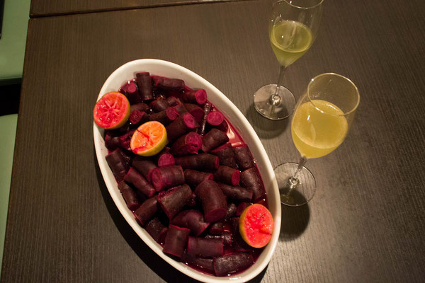フィオーレ :紫芋のかぼす煮