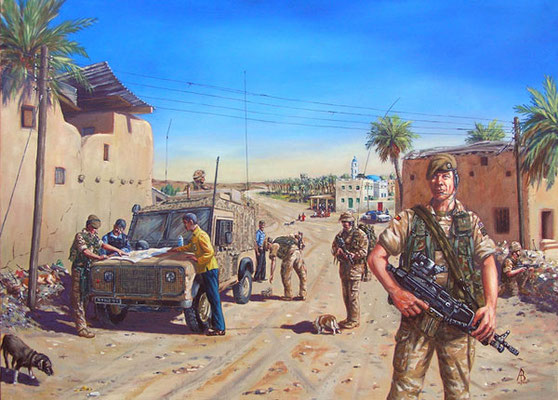 Iraq.  Commissioned by 1st Battalion, The Royal Anglian Regiment.