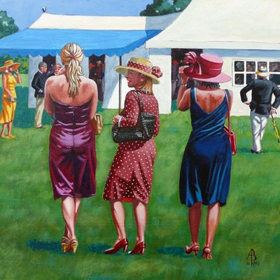 Here Come The Girls!  Sold at AFAS exhibition, Mall Galleries, London