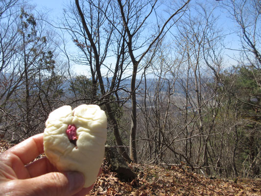と言うことで、急ぐ旅でもなし　行きがけに求めた桜パンをば