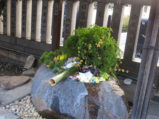 正月らしい飾り付けなのかな？　お風呂のアヒルもいます