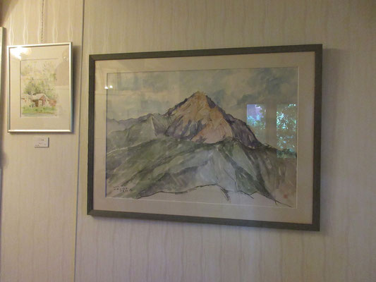 玄関入り口の大作　北岳山頂から甲斐駒