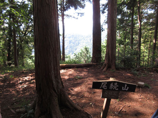 始めに到着したピークは尾続山（おづくやま）　