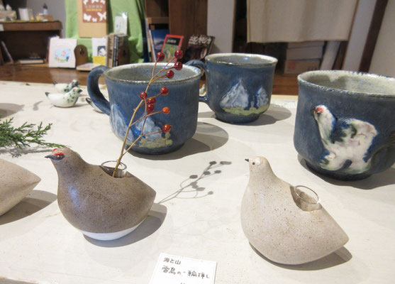 展示の様子6　雷鳥さん！