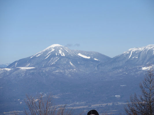 蓼科山もくっきり　登山道まで見える