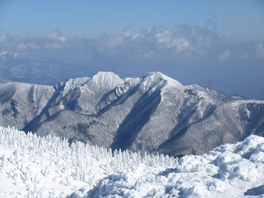 蔵王連峰の山稜