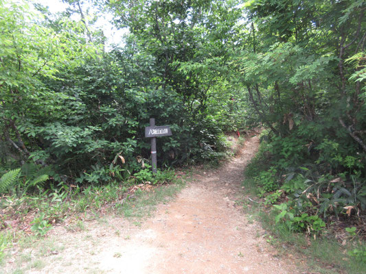 稜線の登山口