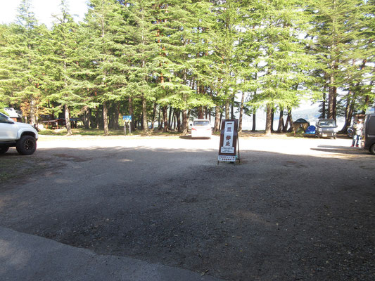 キャンプ場は赤松林の砂地　特に何の施設（電源など）が一切ない理想的な場所　テントを張って泊まってみたい