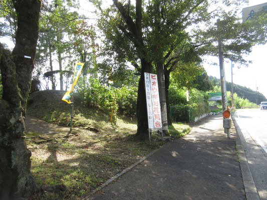 国道412号沿いにも大きな看板が出ている