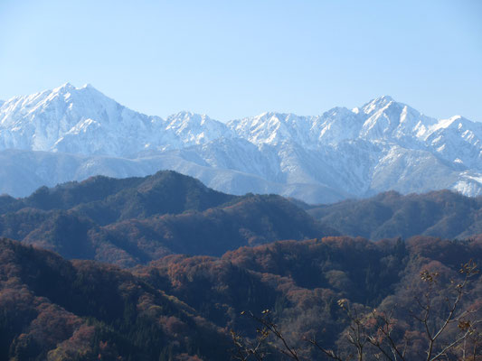 鹿島槍ヶ岳と五龍岳