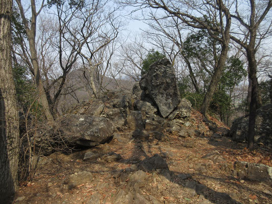 山道に入ると、今度は「犬岩」とのこと