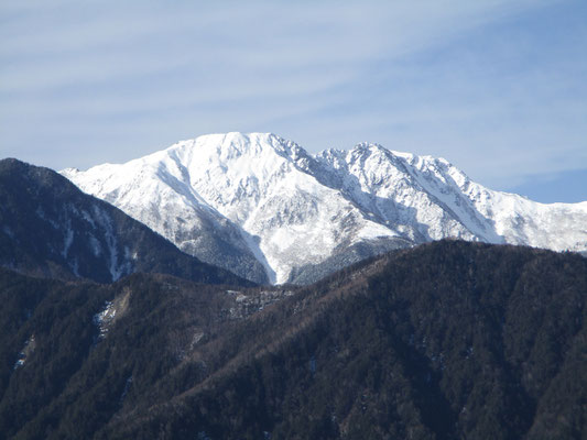 左から農鳥岳