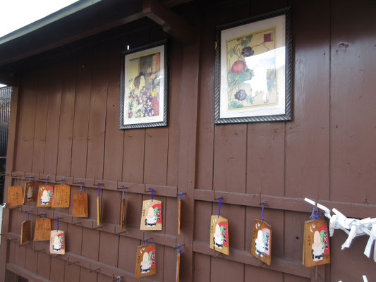 そしてこの小さな絵を見て、「あれ？朝顔市ってもしかしてここかしら？」
