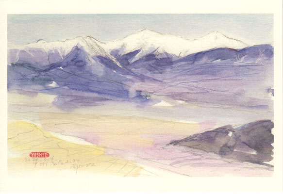 甲州高尾山より南アルプス（山梨）