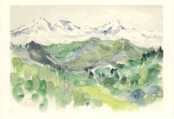 立屋から鹿島槍・五竜・白馬（長野県・小川村）