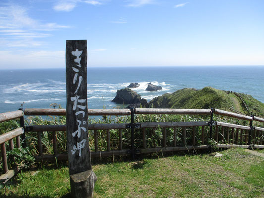 灯台よりまだ先に遊歩道があり、岬のかなり突端までいけます