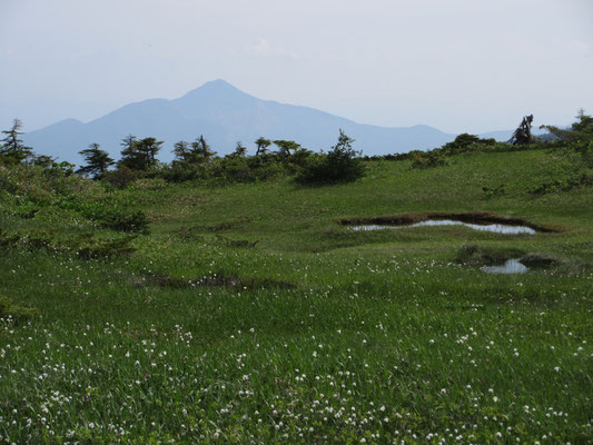 磐梯山のシルエット