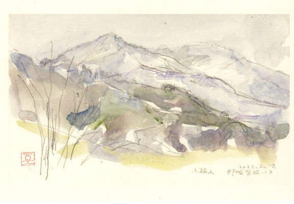 小楢山 野背坂にて（長野）