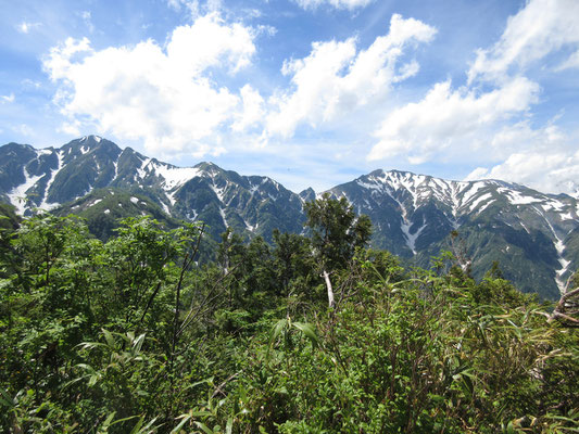 五竜岳と唐松岳