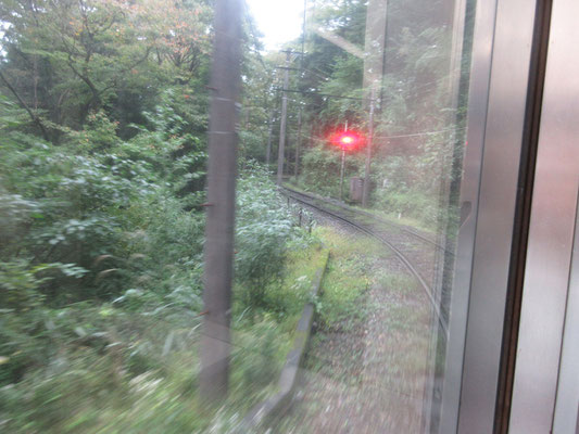 もちろんこの日は鉄道利用　舟越桂もですが、半分は箱根登山鉄道に乗れるのが楽しみで出かける