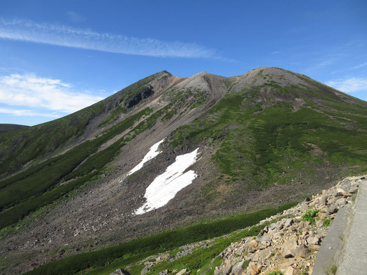 剣ヶ峰を含む核心部が近づき迫力満点