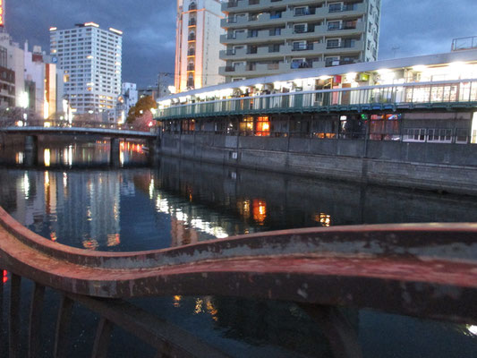 おまけ・・・夜の大岡川沿い　都橋