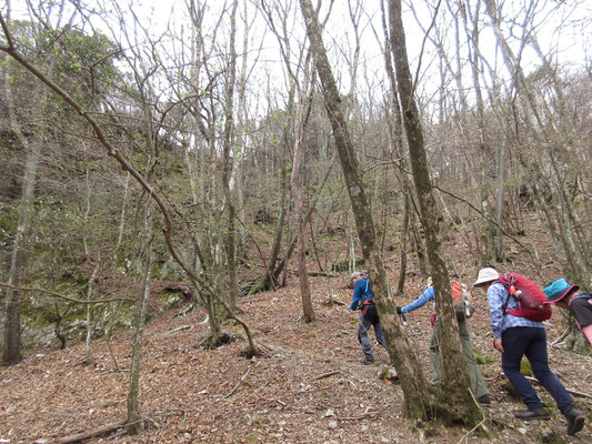 天狗岩に向けて更なる急登になる