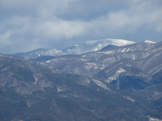 真っ白な金峰山　迫力！