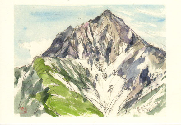 小遠見山山頂より鹿島槍（長野）