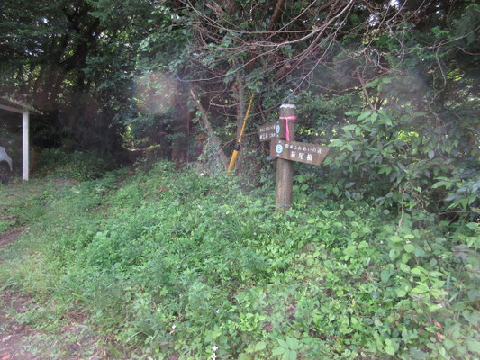 雨乞山の登山口　いかにもヒルがウジャウジャ居るぞ！という雰囲気を醸し出している