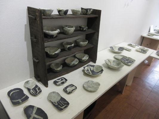 『月を詠む』7　掘込さんの陶器作品