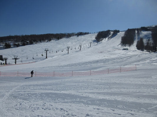 天元台高原に到着　夏来た時も、なんだか無駄に広大な印象だったが、一面の雪になって本当に広いと実感