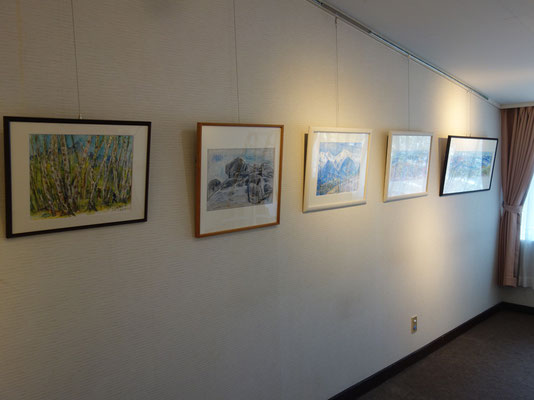 すがぬまみつこさん　仮展示の様子