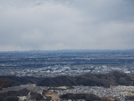 曇天ではあったが、高曇りでスカイツリーや筑波山まで見えた