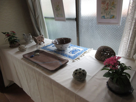 陶芸三人展の会場6