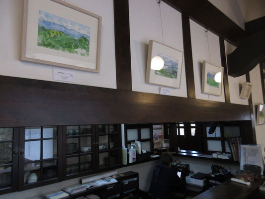 館内展示の様子7　喫茶コーナー　カウンターの上