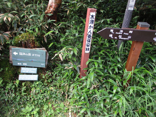 到着した山頂駅から少し歩くと、こんな看板が…