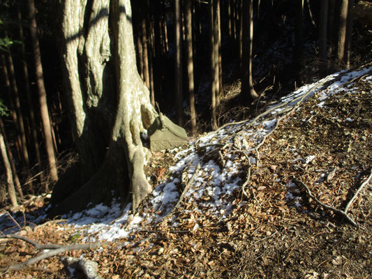 低山とは言え、切れ落ちた岩稜帯通過など、ちょっとスリリングな場所を超えると「山の神」がある往年の峠に出くわす